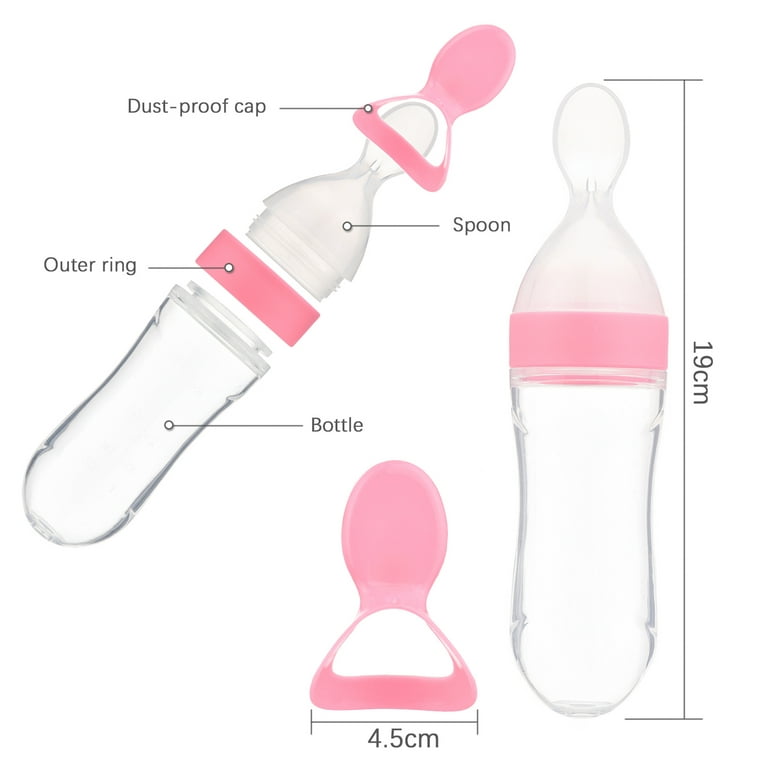 Haakaa Silicone Baby Food Dispensing Spoon with Cap 1 pk