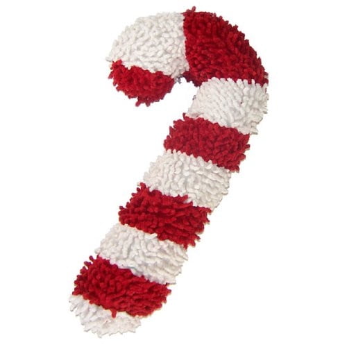 Multipet Holiday Large Moppy Candy Cane Dog Toy