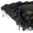thumbnail image 5 of Jiibva Renaissance Pirate Hat with Lace Brim Steampunk Style Cap Halloween Costume Accessories for Pirates, 5 of 7