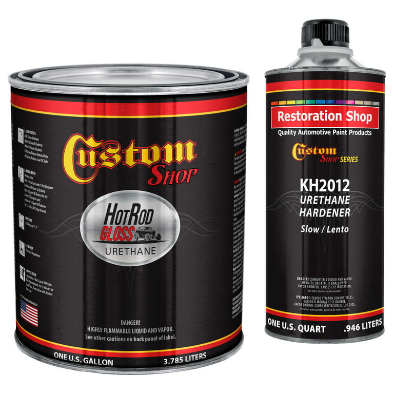 Gunmetal Grey Metallic - Hot Rod Gloss Urethane Automotive Gloss Car Paint,  1 Gallon Kit 