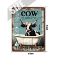 thumbnail image 5 of Cow Wash Your Hooves Aluminum Sign,12"x16", Cow Decor Funny Bathroom Signs Bathroom Wall Decor Gifts for Cow Lovers Vintage Bathroom Rules Metal Tin Sign, 5 of 5