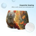 Easygdp Sunshine Flower Meditating Cat Girls Hipster Cotton Underwear
