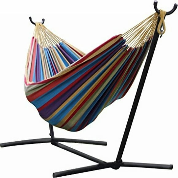Vivere's Combo - Double Tropical Hammock with Stand (9ft)