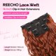 thumbnail image 2 of Extensiones de pelo REECHO Curly, 4 unidades, 40 cm, clip en color rojo cobre, 2 of 7