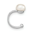 thumbnail image 4 of FB Jewels Sterling Silver Rhodium-plated FW Cultured Pearl Cuff Earrings, 4 of 4