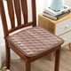 thumbnail image 1 of Nvzi Cojín para silla de comedor - 19,6 x 19,6 pulgadas de grosor. Cojín marrón con cordones, 4 cojines para sillas de cocina con cordones y base antideslizante, cojín rígido lavable a máquina., 1 of 5