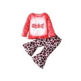 thumbnail image 1 of Qmyliery Girls Christmas Clothes Set, Pullover and Leopard Print Trousers Suit, 1 of 9