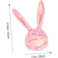 thumbnail image 4 of Easter Bunny Hat Ear Funny Plush Hood Women Costume Rabbit Hat Cosplay Halloween Party Holiday Hat, 4 of 4
