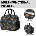 thumbnail image 6 of Womens Black Dinosaurs with Weight Tags Lunch Box for Work,Insulated Lunch Bag for Women,Loncheras Para Mujer,Leakproof Adult Lunch Bag for Work,Beach,Travel,Picnic,Camping, 6 of 7