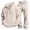 Beige, variant on Migroa Hoodies for Men Tracksuit Set - Matchingquarter Zip Pullover Sportswear & Joggers Sweatpants, Versatile Athletic Casual Wear in Solid Colors , Beige L