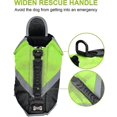 thumbnail image 3 of Dog Safety Vest Swimsuit Adjustable Removable Pet Rescue Vest (green - S), 3 of 5