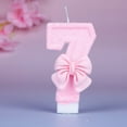 thumbnail image 5 of Elegant Pink Number Candle For Birthdays Weddings Pink Decoration, 5 of 16