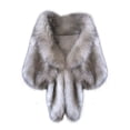 thumbnail image 1 of Women Warm Soft Faux Rabbit Fur Shawl Stole Wrap Shrug Scarf, 1 of 2