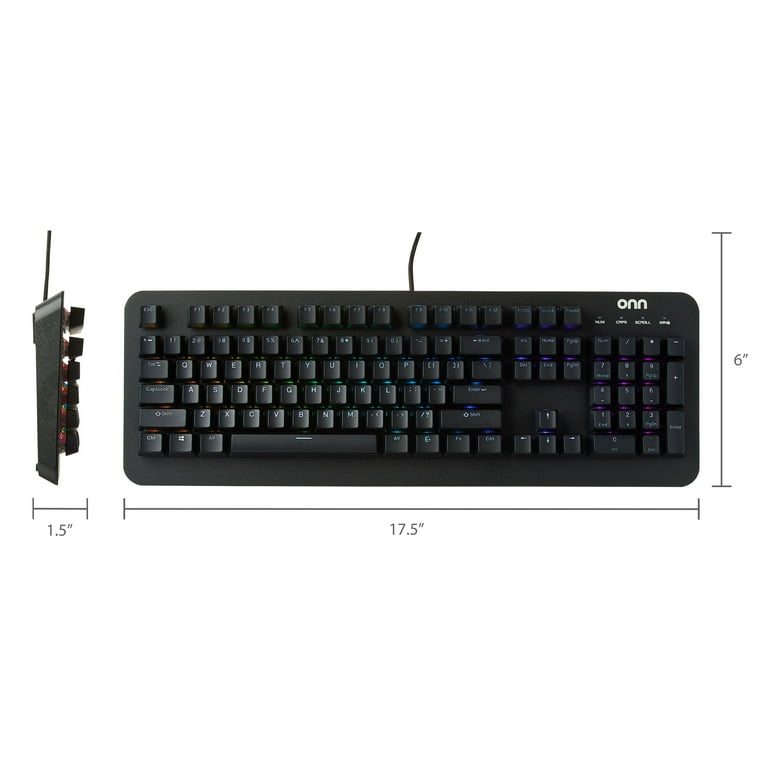 鍵盤楽器 onn. Free Shipping! Onn+ Gaming Mechanical Keyboard with Blue