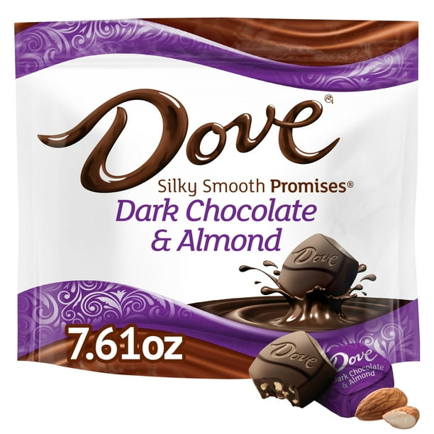 DOVE PROMISES, Dark Chocolate Almond Candy, 7.61 Oz Bag