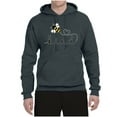 thumbnail image 2 of Wild Bobby, Bee Kind Motivational Inspirational Teachers, Pop Culture, Unisex Graphic Hoodie Sweatshirt, Charcoal, Medium, 2 of 4