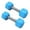 Blue, variant on 1 Pair Mini Dumbbells Workout Dumbbells Safe Silicone Hand Weights Dumbbell Toy Fitness Physical Development
