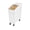 White/2.6 gal, variant on Met Lux 2.6 gal Rectangle White Shelf Ingredient Bin - with 1/2 Cup Measuring Spoon - 1 count box