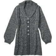 Just My Size - Women's Plus Shawl-Collar Sweater Coat