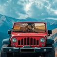 thumbnail image 3 of HUIACONG Elk Camo Sun Shade Windshield for Jeep Wrangler TJ JK JKU JL JLU ,Aluminum Foil Film Car Winshied Sunshade,Effectively Blocking Heat and UV Rays, 3 of 6