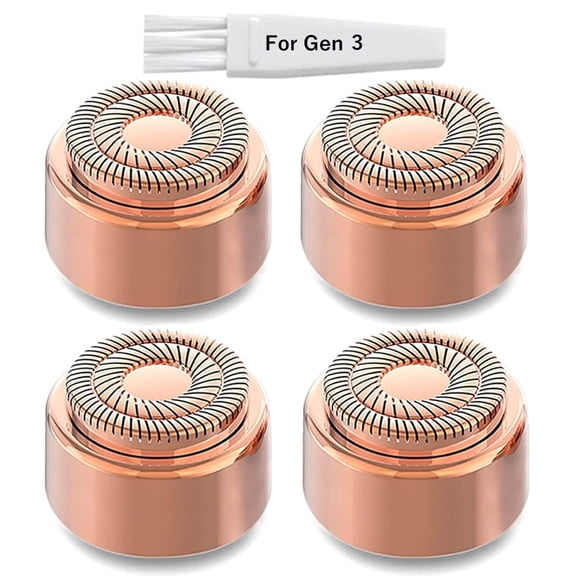 Replacement Heads Generation 3 for Flawless Facial Hair Remover Gen 3, Double Ring Replacement Blades for Flawless Gen 3 Device Only