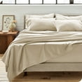 thumbnail image 3 of Bare Home Premium 1800 Ultra-Soft Double Brushed Microfiber Pillowcase Bulk Pack, Standard, 4 Pack, Sand, 3 of 5