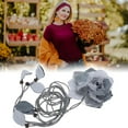thumbnail image 5 of Unique Bargains 1 Pc Adjustable Waist Belt Flower Tie Adjustable Waist Cord for Women Gray, 5 of 6