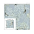 thumbnail image 4 of NextWall Arthouse Bird Garden Peel and Stick Wallpaper 20.5 in. W x 18 ft. L - Light Blue, 4 of 8