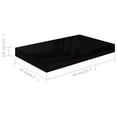 thumbnail image 3 of Estante de Pared Casafoyer Acabado Negro Brillante 40x23x4 cm MDF, 3 of 5