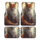 thumbnail image 1 of Balery Mystic Fox With Halo Juego de 4 Alfombrillas para Auto, Revestimientos de Caucho Resistente, Diseño Antideslizante, 1 of 7