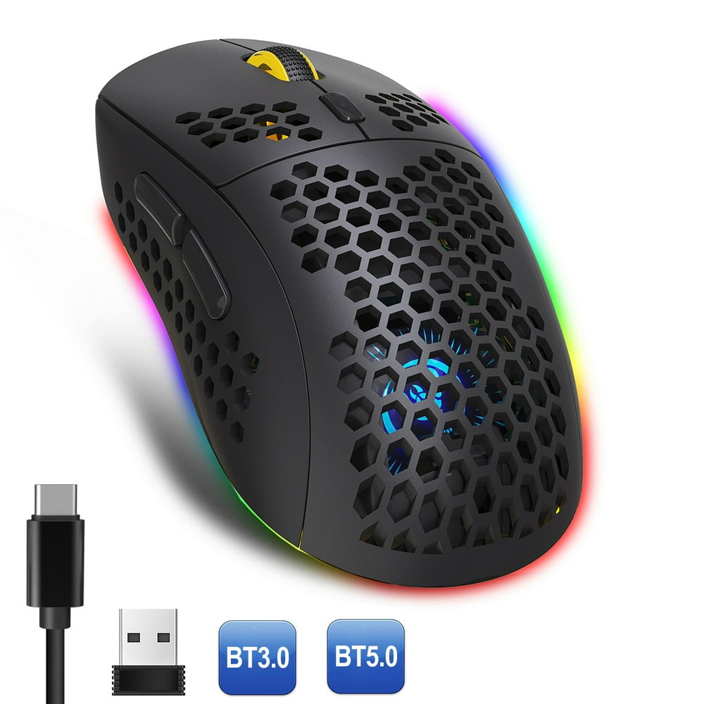 Bluetooth Wireless Gaming Mouse PC Computer Mice w/ Shell
