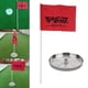 thumbnail image 1 of Palo de bandera de golf para patio, copa y bandera de hoyo de golf, copa verde de golf de acero inoxidable, con bandera, accesorio de entrenamiento de 13 cm Baoblaze Copas para hoyos de golf, 1 of 8