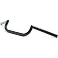 thumbnail image 2 of Krator Motorcycle Handlebar 1" Black Cafe Racer Clubman Compatible with Harley Davidson Softail Springer Heritage Classic, 2 of 4