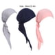 thumbnail image 3 of Qarigey 3 pack/lote sombrero de pañuelo cálido y elegante para gorros de pañuelo de cola larga pañuelo para la cabeza de quimio sombreros Sombreros, 3 of 6