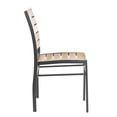thumbnail image 5 of SAFAVIEH Koda Outdoor Stackable Patio Chair, Black/Brown, Set of 2, 5 of 11