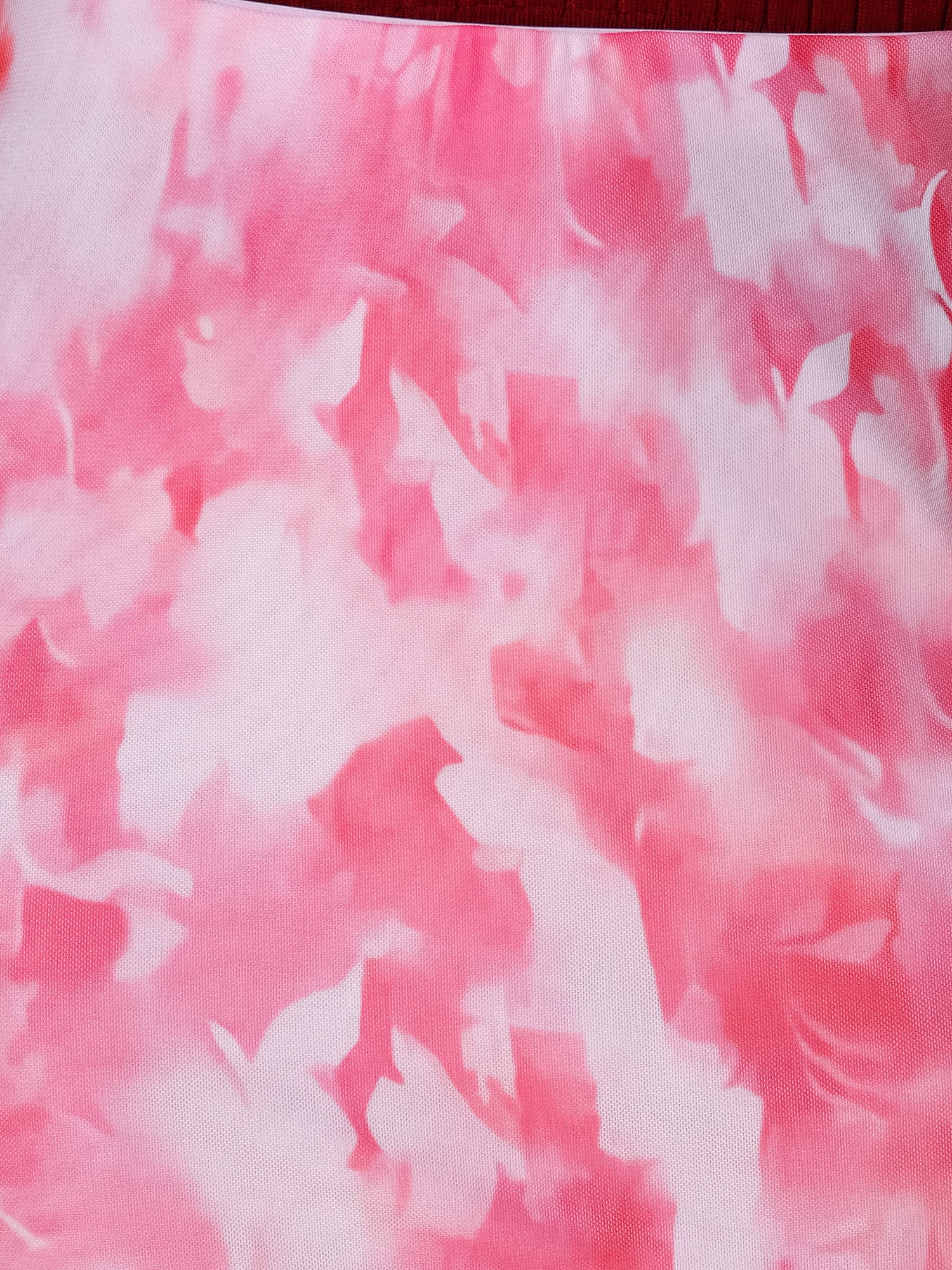 DARING DIVA Women's Summer Bohemian Tie Dye Fishtail Bodycon Midi Skirt XS Pink