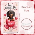 thumbnail image 2 of Red Theme Love Banner Heart-shaped Heart Backdrop Rose Decoration Dog Pattern Romantic Display for Valentine's Day Romantic Party Pet Lovers, 2 of 8