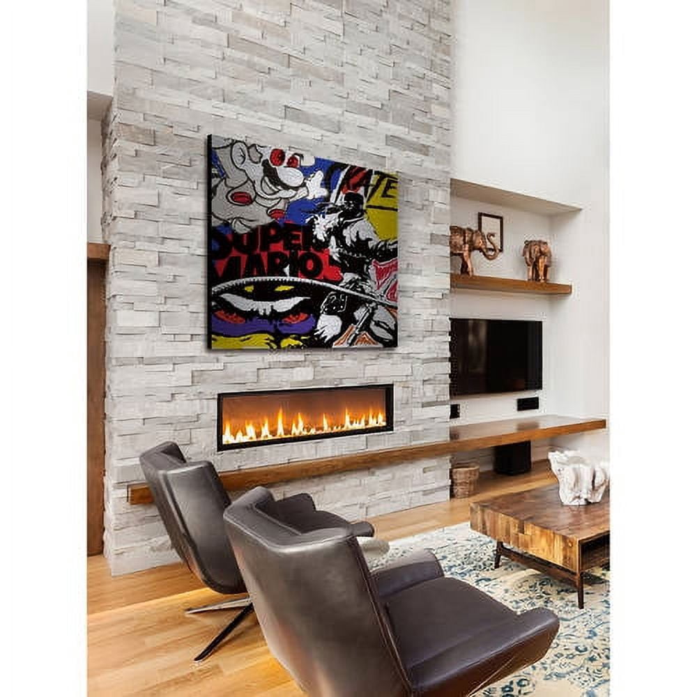 "Super Games II" Painting Print on Brushed Aluminum