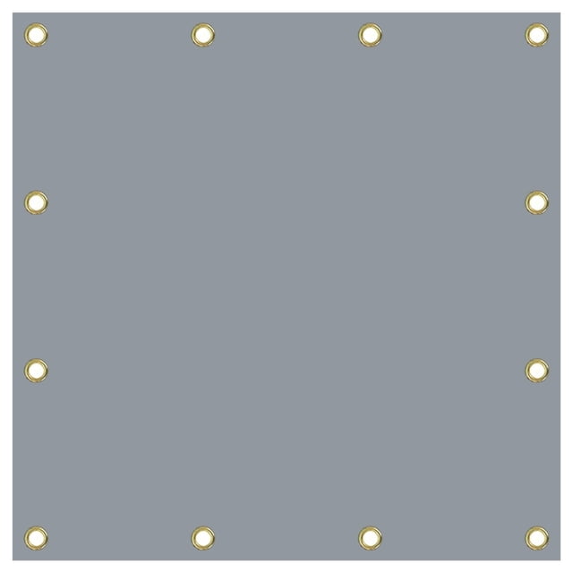 Covers&All Tarp Waterproof, 18 Oz PVC Polyester Tarp Tuff Heavy Duty Tarp with Grommets, Tear & UV Resistant, Multipurpose Use - Roofs, Pools, Boats, Canopies, Dump Trucks, Trailers (5'x7’, Gray)