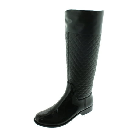 - GreenBox Official Women Black Tall Original Fashion Rain Boots Heel Boot