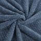 thumbnail image 5 of Flannel Fleece Bed Blankets, Soft Warm Microfiber Blanket, Mesh Fuzzy Plush 330GSM Lightweight Decorative Solid Blankets for Bed Throw (50x60) Smoked Blue, 5 of 11