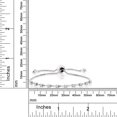 thumbnail image 4 of Gem Stone King 925 Sterling Silver White Moissanite Adjustable Bracelet for Women (0.65 Cttw, Round 2.5MM, Gemstone Birthstone, Fits up To 9 inch Wrist), 4 of 4