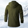 thumbnail image 5 of Men's Winter Workwear Jacket Medium Long Casual Textured Warm Thickened Outdoor Coat, 5 of 8