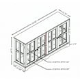 thumbnail image 5 of Elegant Antique Display Cabinet with Adjustable Glass Shelves and LED Lighting, 4-Door Vintage Showcase for Collectibles, Sturdy MDF, 5 of 13