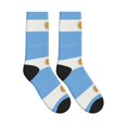 thumbnail image 4 of Mens Crew Socks Womens Flag Of Argentina Workout Training Athletic Socks, 4 of 7