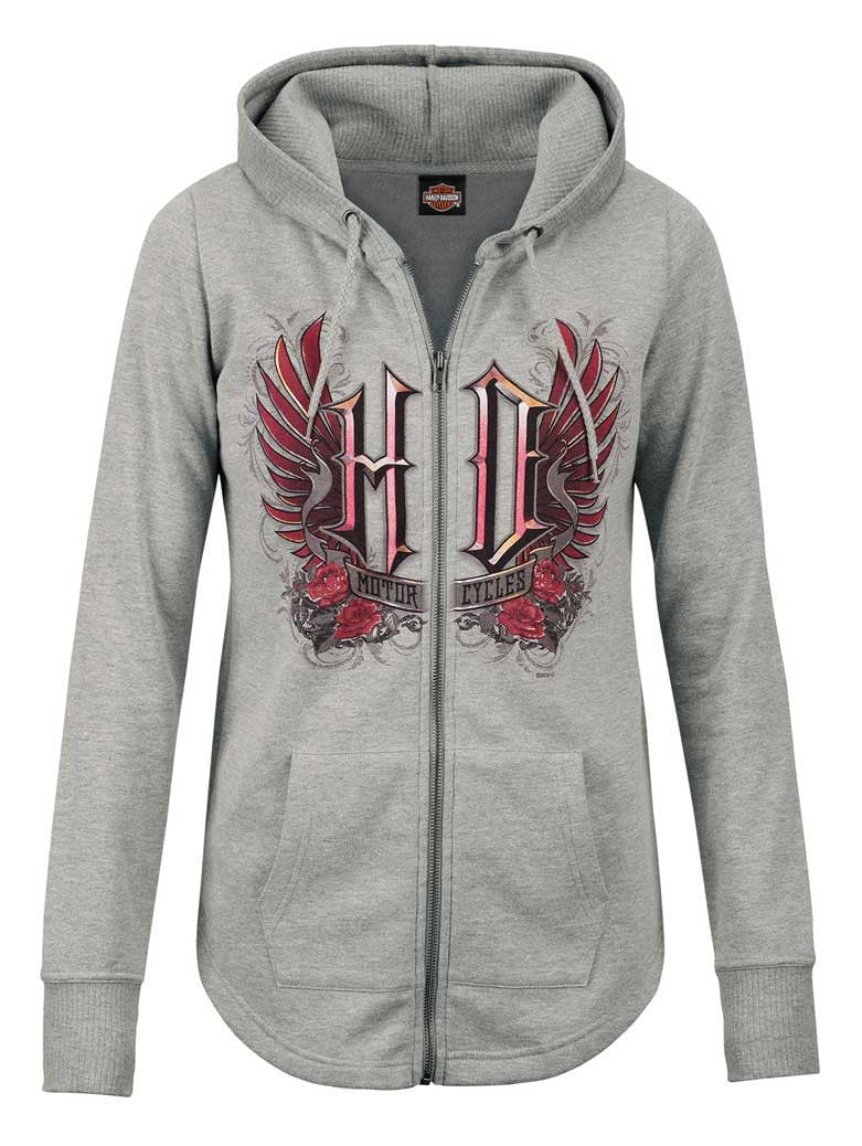 Womens harley davidson zip up hoodie Clearance