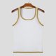 thumbnail image 4 of Tops de Verano Sexy de la Moda Casual de los Hombres de Color Sólido sin Mangas Cuello Redondo, Mezcla Ligera de Nylon Spandex para el Gimnasio, la Playa Y el Uso Diario, 4 of 9