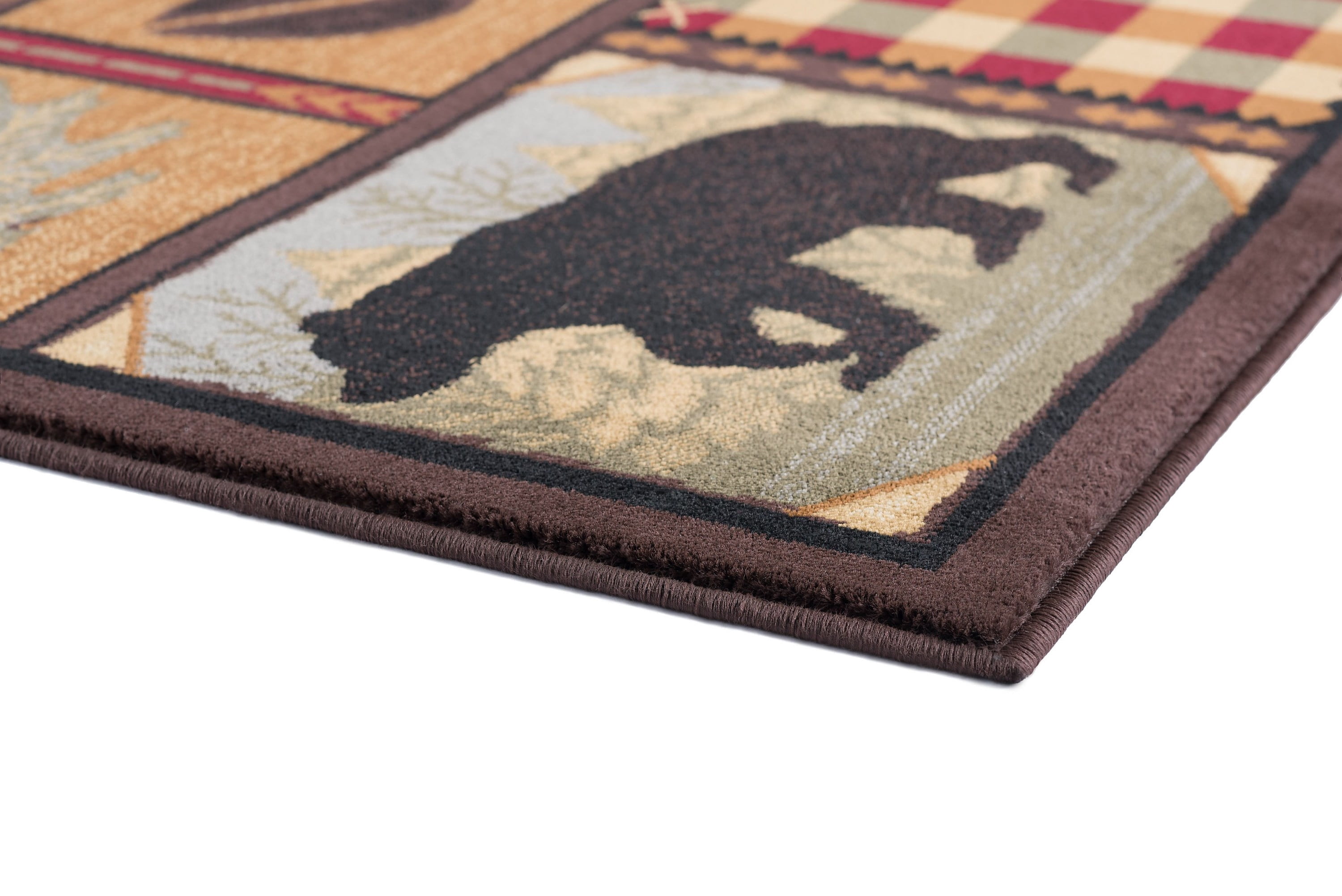Nature Novelty 5' x 7' Multi-Color Polypropylene Indoor Area Rug