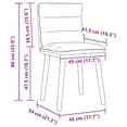 thumbnail image 2 of vidaXL Dining Chair Set of 4 Black, 2 of 6