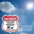 thumbnail image 6 of Dog Poop Dog Waste Is A Threat To The Health Of Our Children. Leash And Clean Up After Your Dog (2 Pack) 12 inch X 12 inch Shield-Shaped Rust-Free Aluminum Metal Signs Made in the USA, 6 of 7